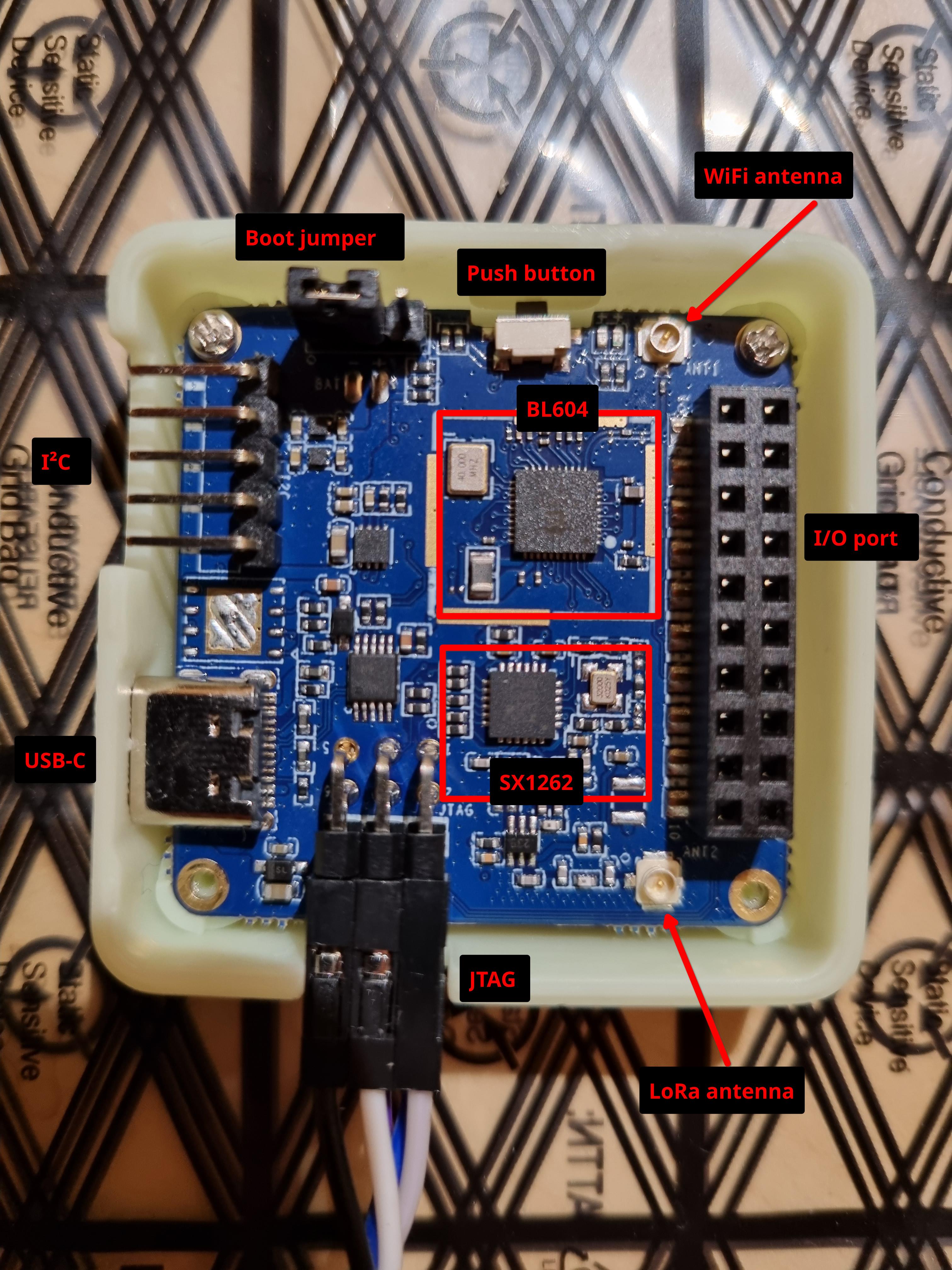 The main board of the PineDio STACK